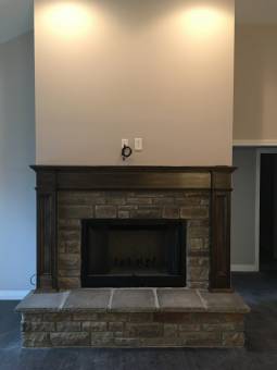 Fireplace and Custom Mantle